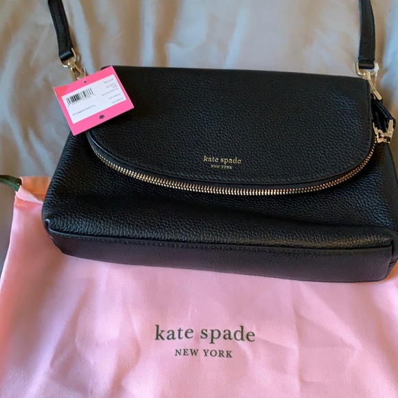 kate spade Handbags - Kate Spade black large convertible flap bag